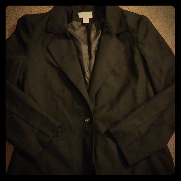 Vintage Black Blazer Size 10 W POCKETS - Picture 1 of 3